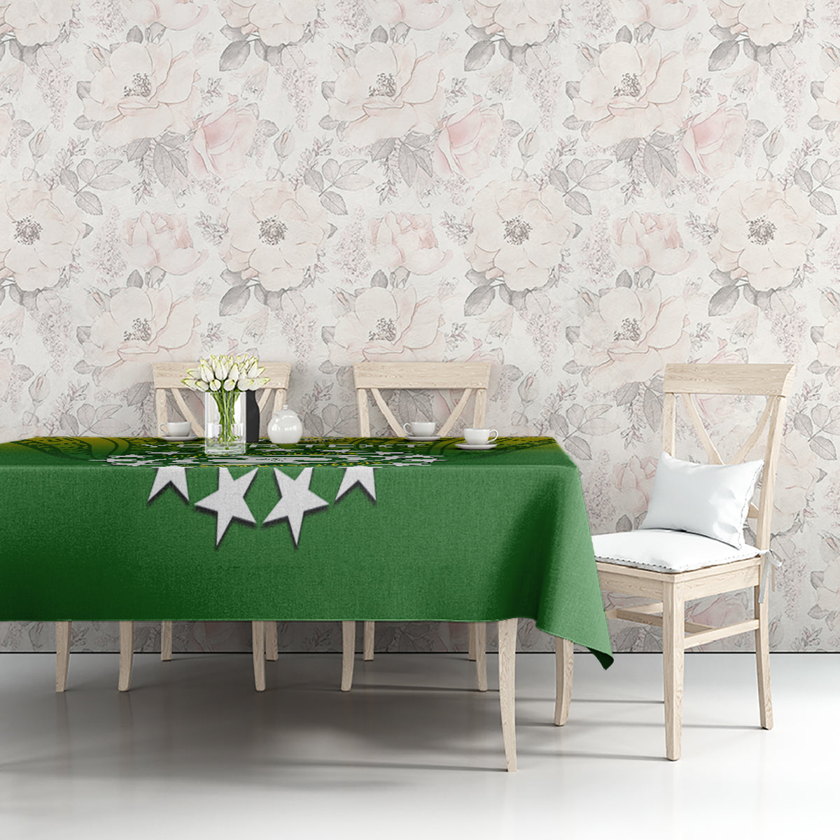 Custom Cook Islands Rugby Tablecloth Pacific 2023 Go The Kukis LT14 - Polynesian Pride