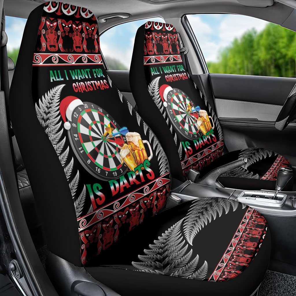 All I Want For Christmas Is Darts New Zealand Car Seat Cover LT14 - Polynesian Pride