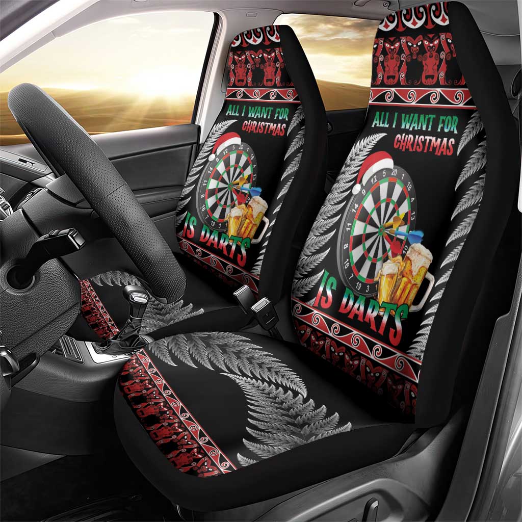 All I Want For Christmas Is Darts New Zealand Car Seat Cover LT14 - Polynesian Pride