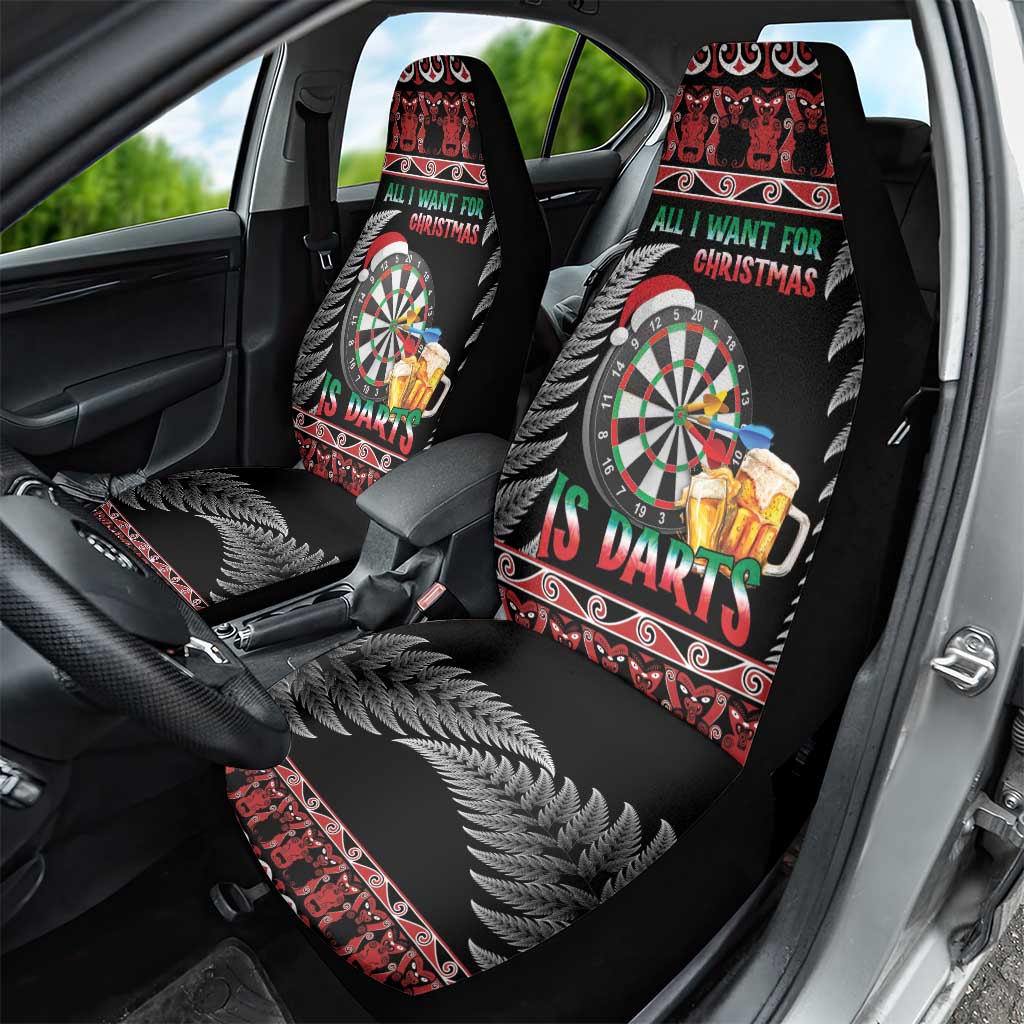All I Want For Christmas Is Darts New Zealand Car Seat Cover LT14 - Polynesian Pride