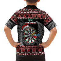 All I Want For Christmas Is Darts New Zealand Family Matching Long Sleeve Bodycon Dress and Hawaiian Shirt LT14 - Polynesian Pride