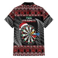 All I Want For Christmas Is Darts New Zealand Family Matching Off Shoulder Short Dress and Hawaiian Shirt LT14 - Polynesian Pride