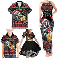 All I Want For Christmas Is Darts New Zealand Family Matching Tank Maxi Dress and Hawaiian Shirt LT14 - Polynesian Pride