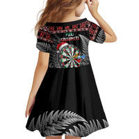 All I Want For Christmas Is Darts New Zealand Kid Short Sleeve Dress LT14 - Polynesian Pride