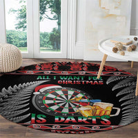 All I Want For Christmas Is Darts New Zealand Round Carpet LT14 - Polynesian Pride