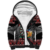 All I Want For Christmas Is Darts New Zealand Sherpa Hoodie LT14 Unisex Black - Polynesian Pride