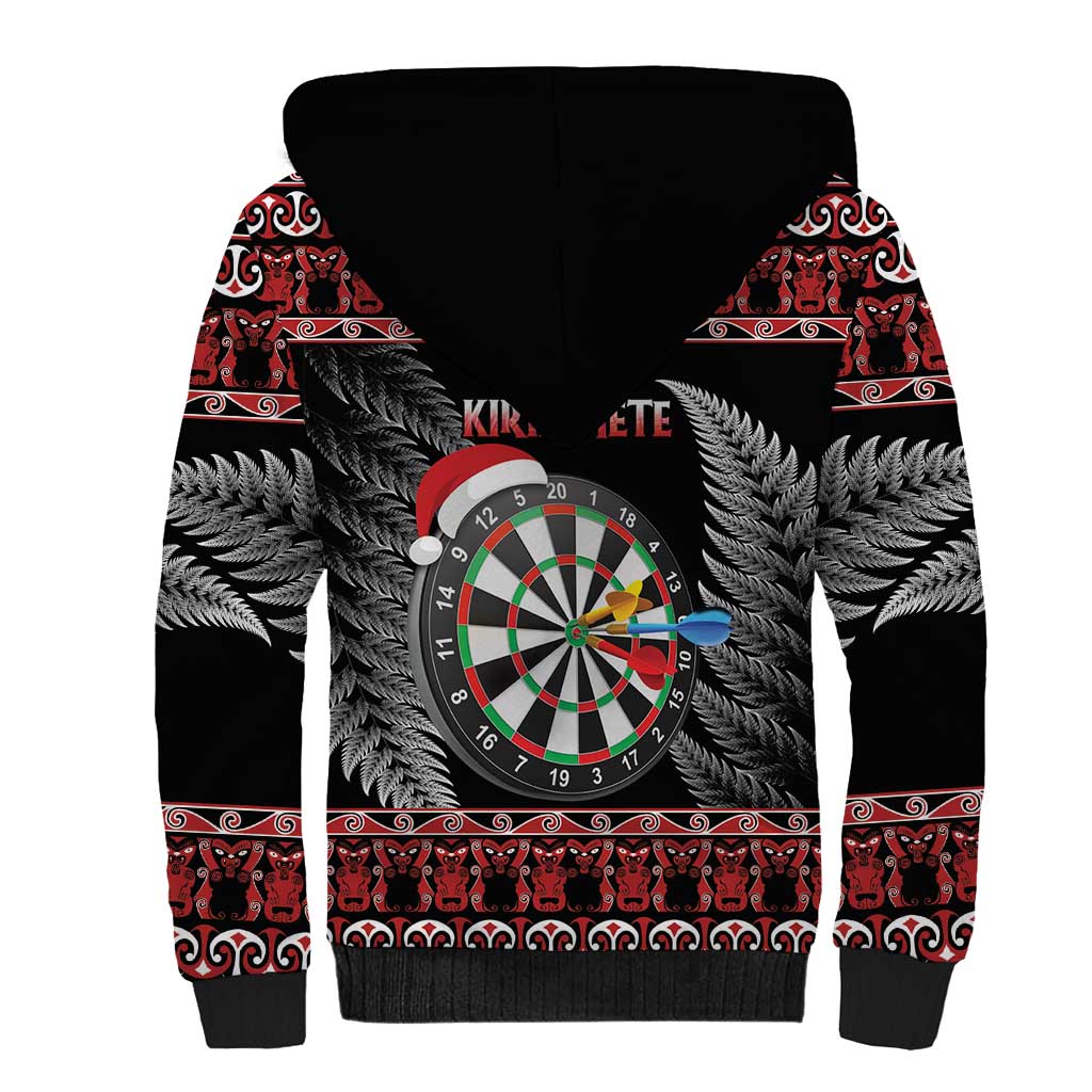 All I Want For Christmas Is Darts New Zealand Sherpa Hoodie LT14 - Polynesian Pride