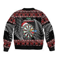 All I Want For Christmas Is Darts New Zealand Sleeve Zip Bomber Jacket LT14 - Polynesian Pride