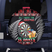 All I Want For Christmas Is Darts New Zealand Spare Tire Cover LT14 - Polynesian Pride