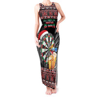 All I Want For Christmas Is Darts New Zealand Tank Maxi Dress LT14 Women Black - Polynesian Pride