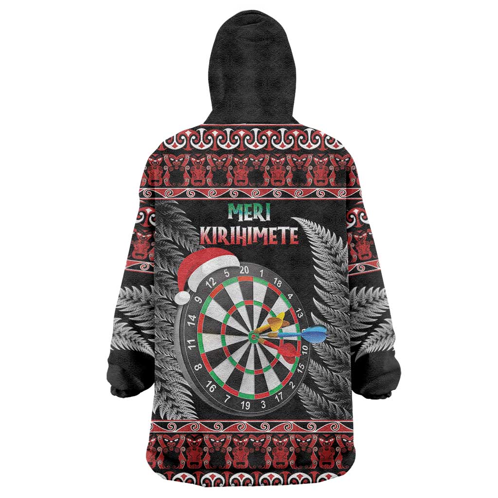 All I Want For Christmas Is Darts New Zealand Wearable Blanket Hoodie LT14 - Polynesian Pride