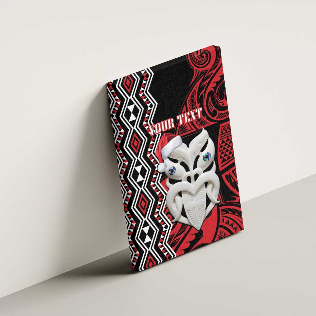 Personalised New Zealand Christmas Canvas Wall Art Meri Kirihimete Maori Wheku - Taniko Art LT14 - Polynesian Pride