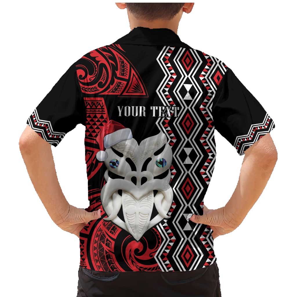 Personalised New Zealand Christmas Family Matching Mermaid Dress and Hawaiian Shirt Meri Kirihimete Maori Wheku - Taniko Art LT14 - Polynesian Pride