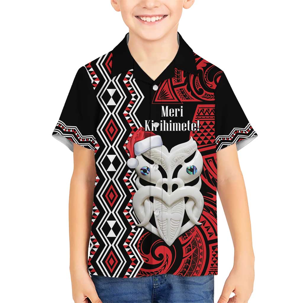 Personalised New Zealand Christmas Hawaiian Shirt Meri Kirihimete Maori Wheku - Taniko Art LT14 - Polynesian Pride