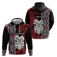 Personalised New Zealand Christmas Hoodie Meri Kirihimete Maori Wheku - Taniko Art LT14 - Polynesian Pride