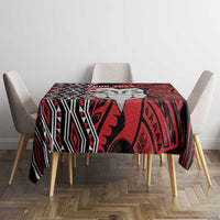 Personalised New Zealand Christmas Tablecloth Meri Kirihimete Maori Wheku - Taniko Art LT14 - Polynesian Pride
