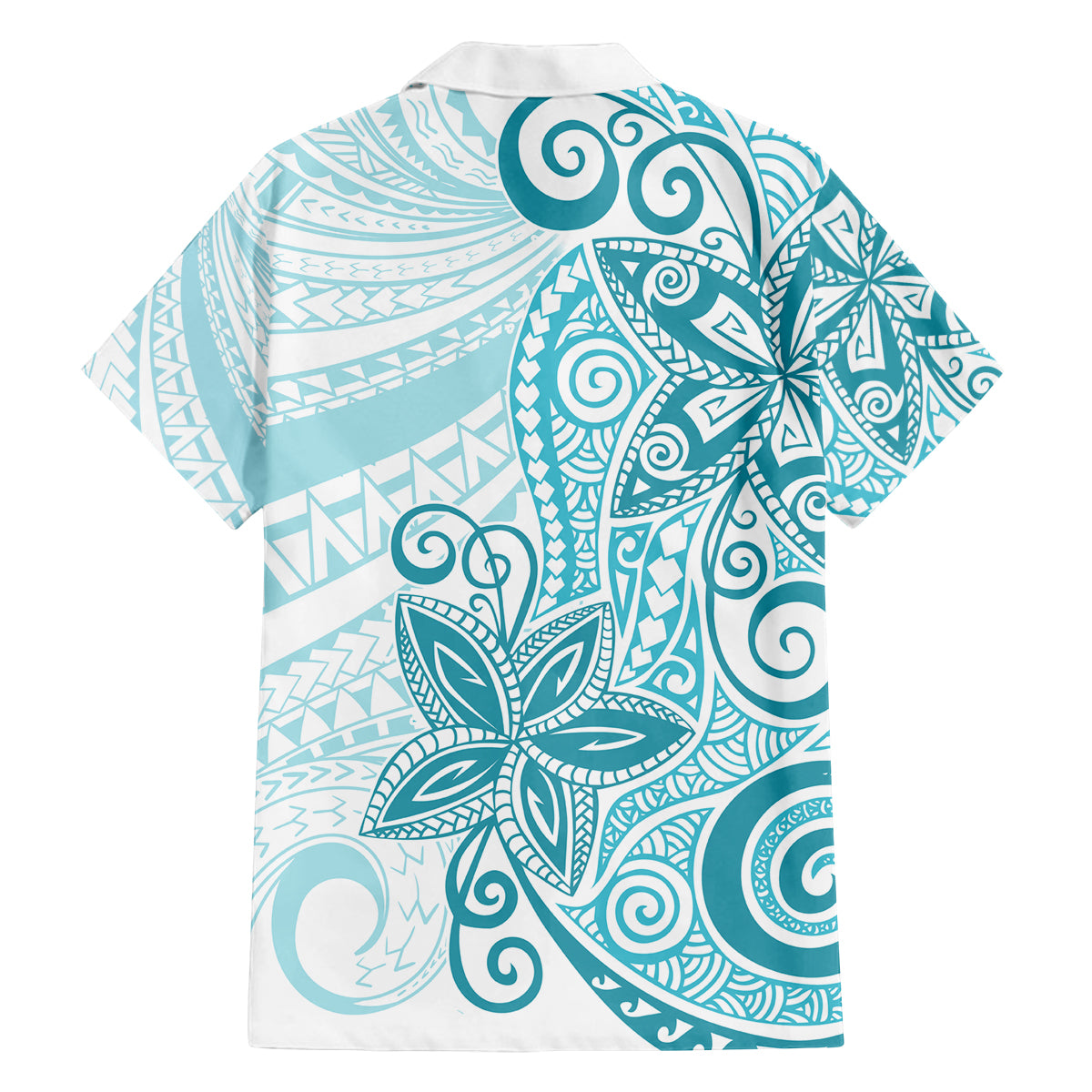 Polynesia Dolphins Family Matching Long Sleeve Bodycon Dress and Hawaiian Shirt Valentine Day Floral Polynesian - Vintage Dark Cyan LT14 - Polynesian Pride