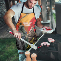 New Zealand and Australia ANZAC Day Apron Sliver Fern Kakapo With Golden Wattle Kangaroo LT14 - Polynesian Pride