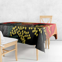 New Zealand and Australia ANZAC Day Tablecloth Sliver Fern Kakapo With Golden Wattle Kangaroo LT14 - Polynesian Pride