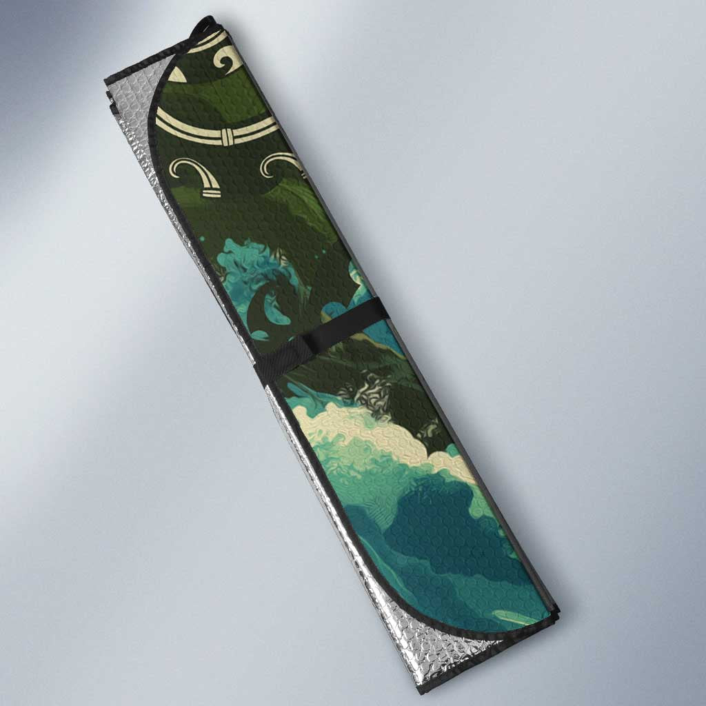 Aotearoa Tangaroa Atua Auto Sun Shade New Zealand God Of The Ocean LT14 - Polynesian Pride