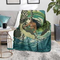Aotearoa Tangaroa Atua Blanket New Zealand God Of The Ocean LT14 - Polynesian Pride