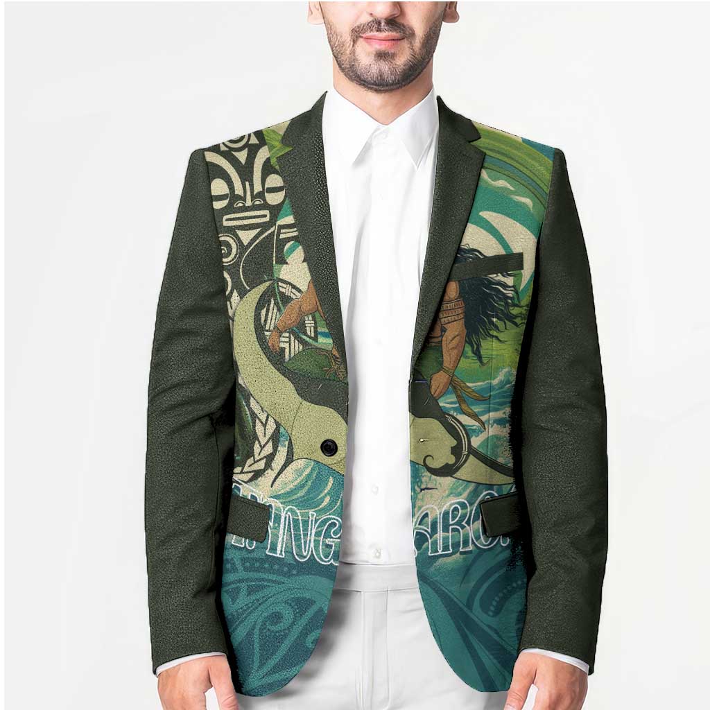 Aotearoa Tangaroa Atua Blazer New Zealand God Of The Ocean LT14 - Polynesian Pride