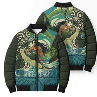 Aotearoa Tangaroa Atua Bomber Puffer Jacket New Zealand God Of The Ocean LT14 - Polynesian Pride