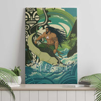 Aotearoa Tangaroa Atua Canvas Wall Art New Zealand God Of The Ocean LT14 - Polynesian Pride