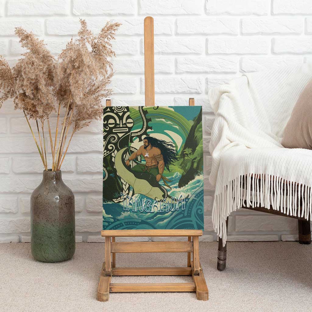 Aotearoa Tangaroa Atua Canvas Wall Art New Zealand God Of The Ocean LT14 - Polynesian Pride