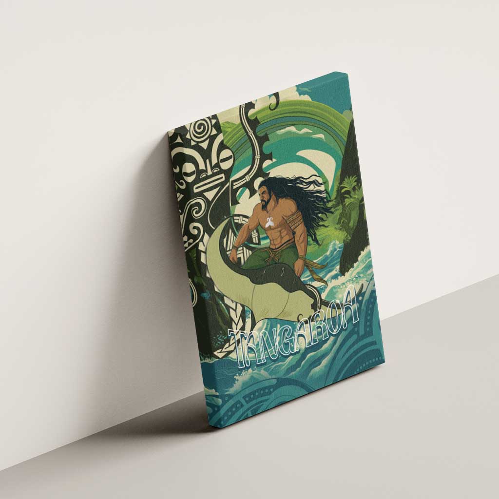 Aotearoa Tangaroa Atua Canvas Wall Art New Zealand God Of The Ocean LT14 - Polynesian Pride