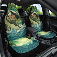 Aotearoa Tangaroa Atua Car Seat Cover New Zealand God Of The Ocean LT14 One Size Cyan - Polynesian Pride