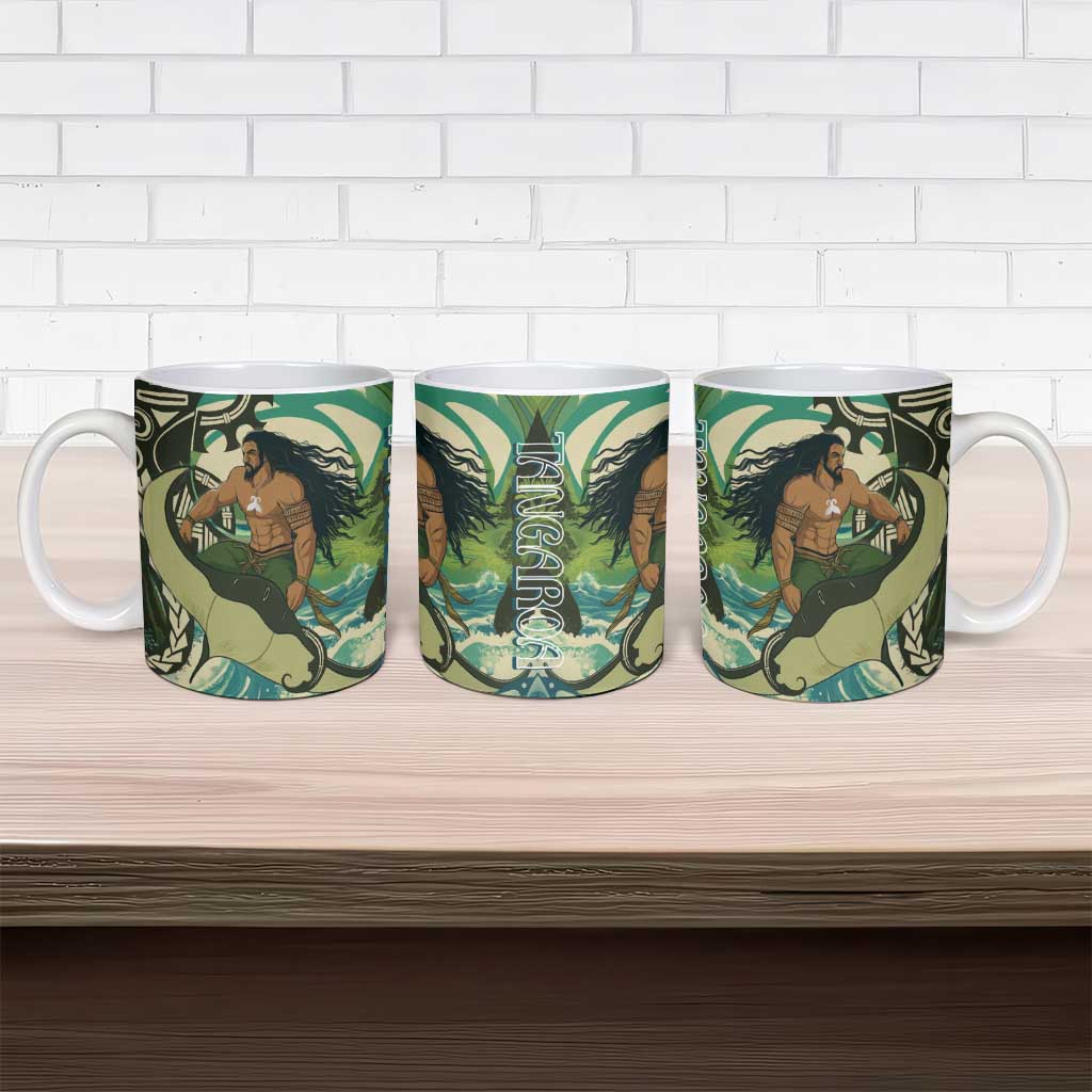 Aotearoa Tangaroa Atua Ceramic Mug New Zealand God Of The Ocean - Polynesian Pride