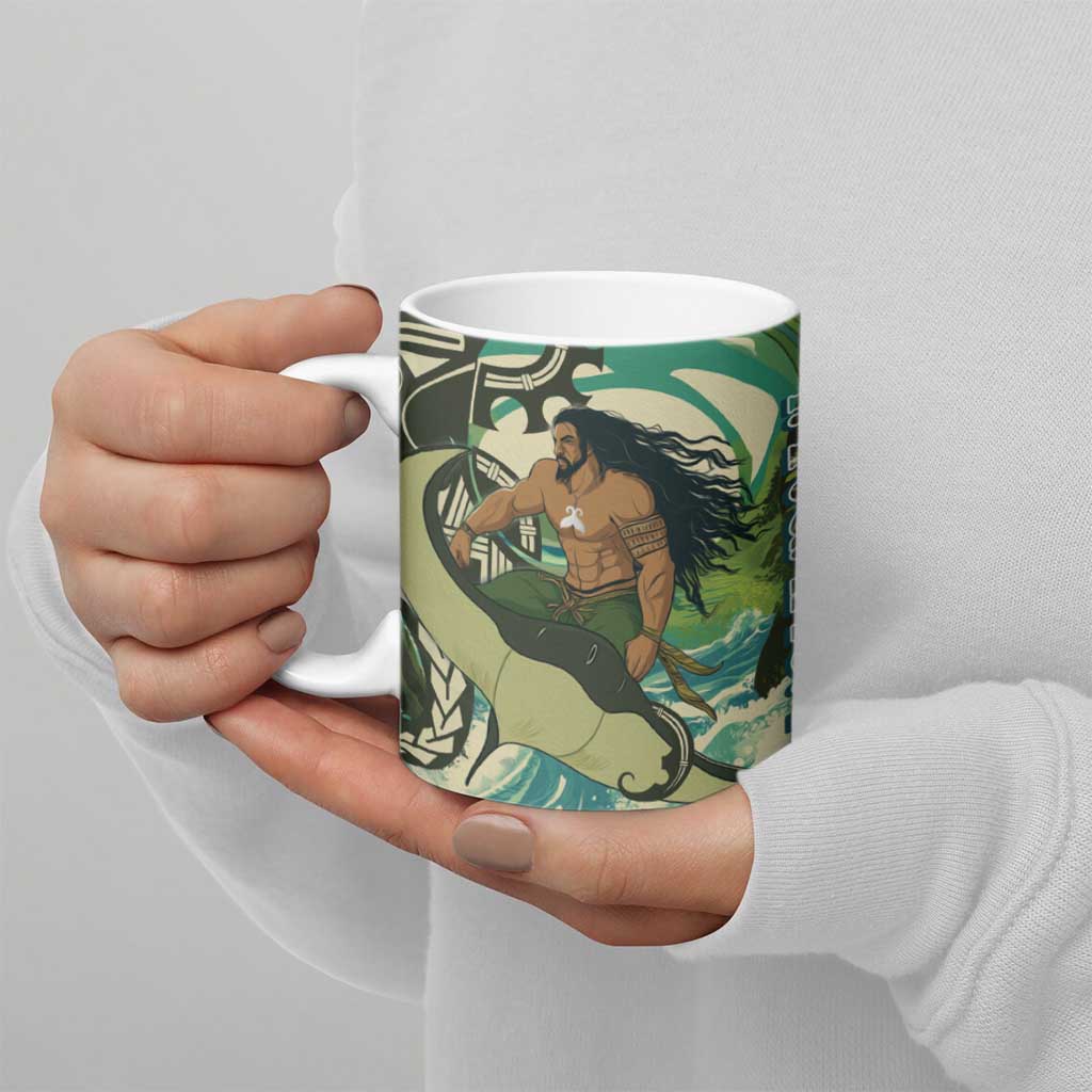 Aotearoa Tangaroa Atua Ceramic Mug New Zealand God Of The Ocean - Polynesian Pride