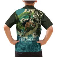 Aotearoa Tangaroa Atua Family Matching Mermaid Dress and Hawaiian Shirt New Zealand God Of The Ocean LT14 - Polynesian Pride