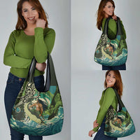 Aotearoa Tangaroa Atua Grocery Bag New Zealand God Of The Ocean LT14 - Polynesian Pride