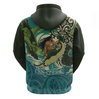 Aotearoa Tangaroa Atua Hoodie New Zealand God Of The Ocean LT14 - Polynesian Pride