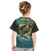 Aotearoa Tangaroa Atua Kid T Shirt New Zealand God Of The Ocean LT14 - Polynesian Pride