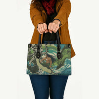 Aotearoa Tangaroa Atua Leather Bag New Zealand God Of The Ocean LT14 - Polynesian Pride
