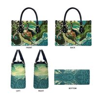 Aotearoa Tangaroa Atua Leather Bag New Zealand God Of The Ocean LT14 - Polynesian Pride