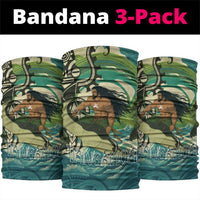 Aotearoa Tangaroa Atua Neck Gaiter New Zealand God Of The Ocean LT14 package One Size: 25*50cm Cyan - Polynesian Pride