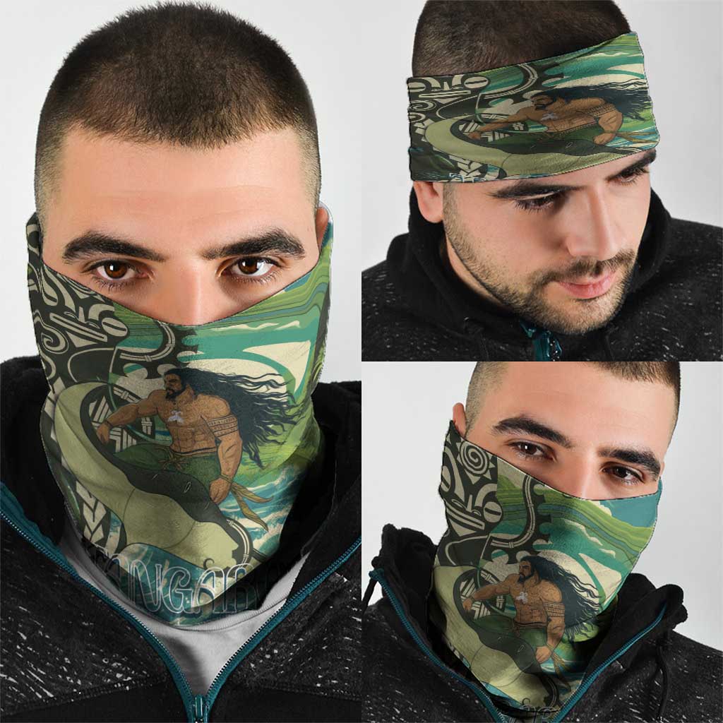 Aotearoa Tangaroa Atua Neck Gaiter New Zealand God Of The Ocean LT14 - Polynesian Pride