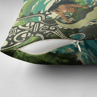 Aotearoa Tangaroa Atua Pillow Cover New Zealand God Of The Ocean LT14 - Polynesian Pride