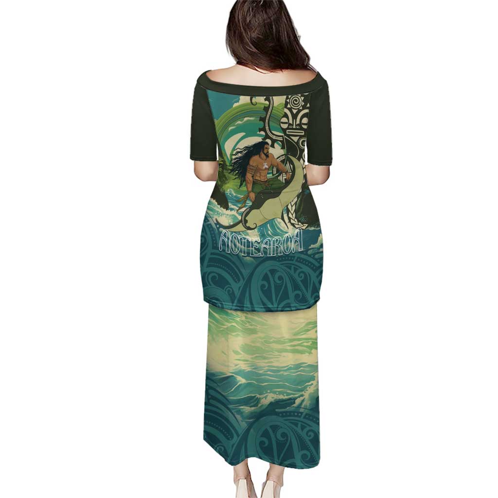 Aotearoa Tangaroa Atua Puletasi New Zealand God Of The Ocean LT14 - Polynesian Pride
