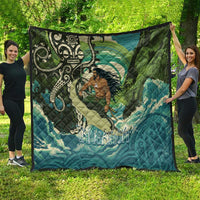 Aotearoa Tangaroa Atua Quilt New Zealand God Of The Ocean LT14 - Polynesian Pride
