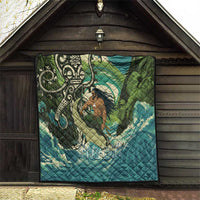 Aotearoa Tangaroa Atua Quilt New Zealand God Of The Ocean LT14 - Polynesian Pride