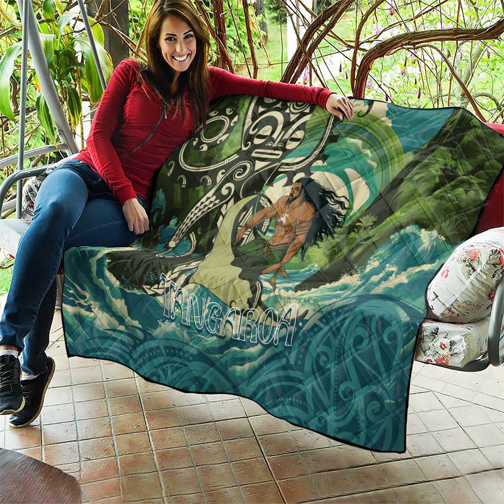 Aotearoa Tangaroa Atua Quilt New Zealand God Of The Ocean LT14 - Polynesian Pride
