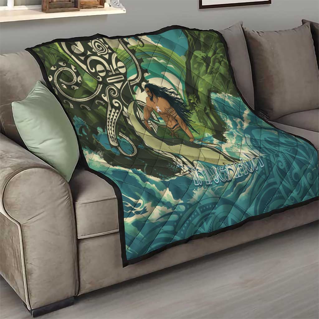 Aotearoa Tangaroa Atua Quilt New Zealand God Of The Ocean LT14 - Polynesian Pride