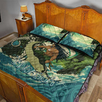 Aotearoa Tangaroa Atua Quilt Bed Set New Zealand God Of The Ocean LT14 - Polynesian Pride