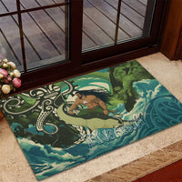 Aotearoa Tangaroa Atua Rubber Doormat New Zealand God Of The Ocean LT14 - Polynesian Pride