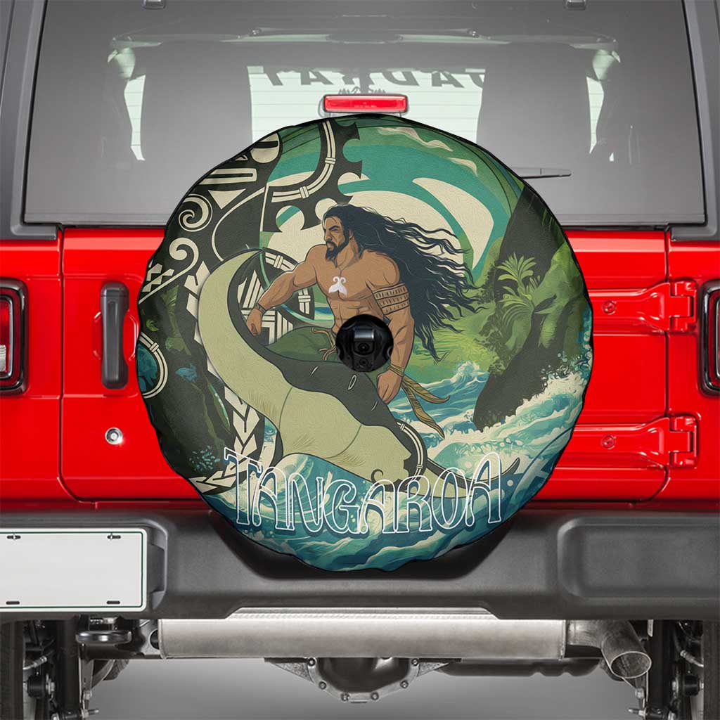 Aotearoa Tangaroa Atua Spare Tire Cover New Zealand God Of The Ocean LT14 - Polynesian Pride